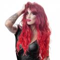 RED WAVY LONG WIG
