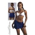 NAVY TOP AND SKIRT XS