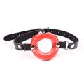 FETISH RED LIPS GAP WITH PU STRAP