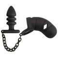 COCK CAGE WITH BUTT PLUG