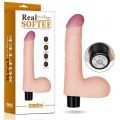 REAL SOFTEE VIBRATING DILDO