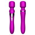 SILICONE DUAL MASSAGER USB 7+7 FUNCTION PURPLE