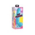 POP PECKERS REALISTIC DILDO W/ TESTICLES 21 CM BLUE