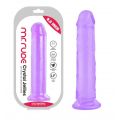 REALISTIC PENIS CRYSTAL JELLIES PURPLE 21.6 CM
