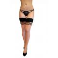 HORIZONTAL STRIPED SELF-SUPPORTING STOCKINGS M