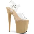 PLEASER FLAMINGO 808 CLEAR/CREAM