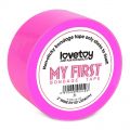 MY FIRST NON-STICKY BONDAGE TAPE BLACK FUCHSIA