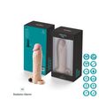 REALISTIC PENIS SHEATH S5 FLESH 19 CM W/ VIBRATION