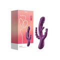 TRILUX KINKY FINGER RABBIT VIBRATOR WITH ANAL BEADS PURPLE