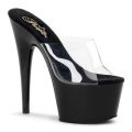 PLEASER ADORE-701 BLACK/CLEAR