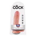 KING COCK WITH BALLS 7" - FLESH