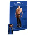 MENS CHAPS IN BLACK LEATHER LOOK