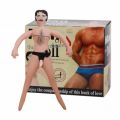 INFLATABLE MALE DOLL WITH STRAP-ON DILDO FLESH
