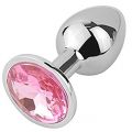 METAL BUTT PLUG BIG WITH CRYSTAL
