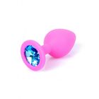 ANAL PLUG MEDIUM PINK BLUE DIAMOND