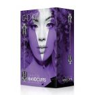 TRANSLUCENT HANDCUFFS WITH BLACK STRIPES