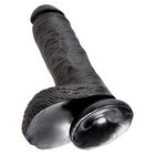 KING COCK WITH BALLS 20CM -BLACK