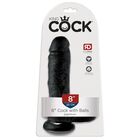 KING COCK WITH BALLS 20CM -BLACK