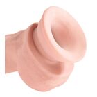 KING COCK 3D - TRIPLE DENSITY COCK 8" WITH BALLS