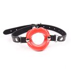FETISH RED LIPS GAP WITH PU STRAP