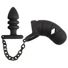 COCK CAGE WITH BUTT PLUG