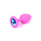 ANAL PLUG SMALL PINK BLUE DIAMOND