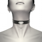 ΚΟΛΑΡΟ FETISH COLLAR BLACK WITH RING