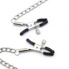 OHMAMA FETISH NIPPLE CLAMPS WITH CHAINS - BITCH