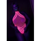BODY WITH HALTER NECK - NEON PINK