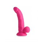 POP PECKERS REALISTIC DILDO W/ TESTICLES 19 CM PINK