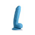 POP PECKERS REALISTIC DILDO W/ TESTICLES 21 CM BLUE