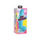 POP PECKERS REALISTIC DILDO W/ TESTICLES 21 CM BLUE