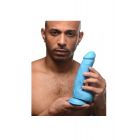 POP PECKERS REALISTIC DILDO W/ TESTICLES 21 CM BLUE