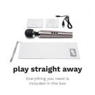 LE WAND DIE CAST RECHARGEABLE VIBRATING MASSAGER SILVER