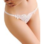 MICRO BIKINI CU PERLE ALB S-Μ ΜΟΚΚΟ