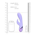 SMOOTH SILICONE RABBIT VIBRATOR - DIGITAL LAVENDER -LOVELINE