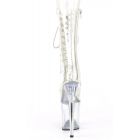 PLEASER FLAMINGO-1050C MID CALF BOOT CLEAR