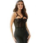 SUBBLIME - TEDDY WITH GARTER STRAP DETAIL CHEST BLACK