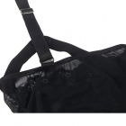 SUBBLIME - TEDDY WITH GARTER STRAP DETAIL CHEST BLACK