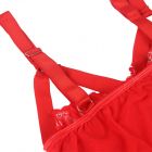 SUBBLIME - TEDDY WITH GARTER STRAP DETAIL CHEST RED