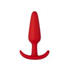 ANAL PLUG THIAGO SMALL SILICONE RED 8.4 CM