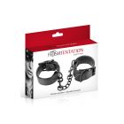 ADJUSTABLE BLACK HANDCUFFS WITH BUCKLE- FETISH TENTATION