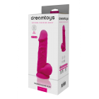 DILDO WITH BALLS 8.5 INCH FUCHSIA DREAMTOYS