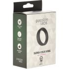 PENIS RING MEDIUM SUPER COCK RING BLACK SILICON PASSION LABS