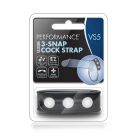 VS5 3 SNAP COCK STRAP BLACK