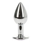 METALLIC BUTTPLUG SMALL SILVER ANAL / MOV PASSION LABS