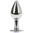 ANAL PLUG METALLIC BUTTPLUG SMALL, SILVER/BLUE, PASSION LABS
