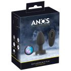 RC FLASHING BUTT PLUG WITH VIBRATION-ANOS