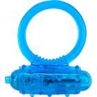 SILICONE SOFT COCK-RING BLUE VIBRATING