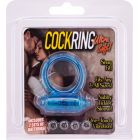 SILICONE SOFT COCK-RING BLUE VIBRATING